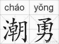 潮勇的拼音
