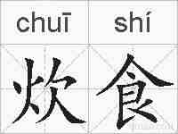 炊食的拼音