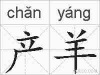 产羊的拼音