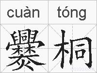 爨桐的拼音