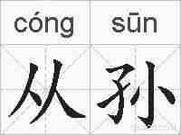从孙的拼音