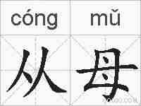 从母的拼音