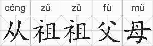 从祖祖父母的拼音