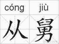 从舅的拼音