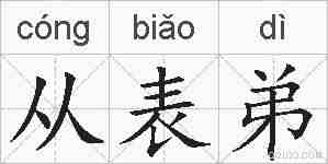 从表弟的拼音