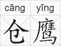 仓鹰的拼音