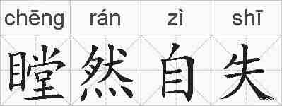 瞠然自失的拼音