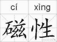 磁性的拼音