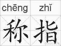 称指的拼音
