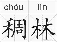 稠林的拼音
