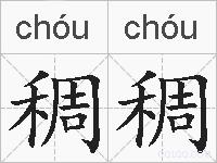 稠稠的拼音