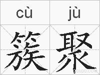 簇聚的拼音
