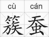 簇蚕的拼音