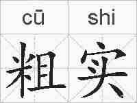 粗实的拼音