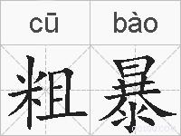 粗暴的拼音