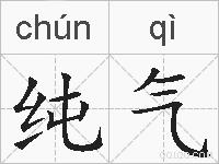 纯气的拼音