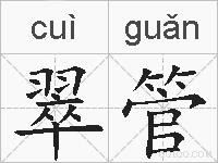 翠管的拼音