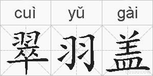 翠羽盖的拼音