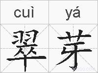翠芽的拼音