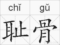 耻骨的拼音