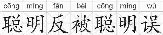 聪明反被聪明误的拼音
