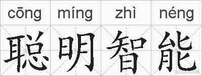聪明智能的拼音