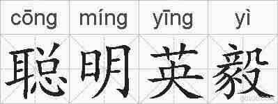 聪明英毅的拼音