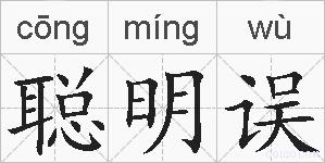 聪明误的拼音