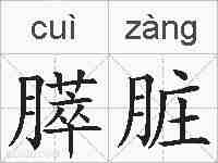 膵脏的拼音