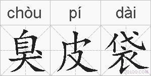 臭皮袋的拼音
