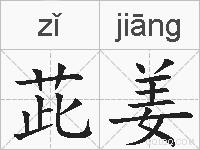 茈姜的拼音