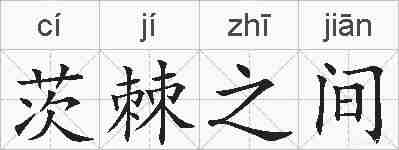茨棘之间的拼音