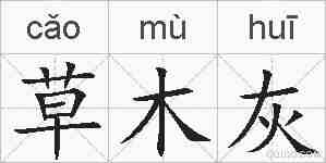 草木灰的拼音
