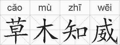 草木知威的拼音