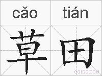 草田的拼音