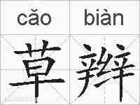 草辫的拼音
