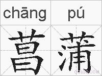 菖蒲的拼音
