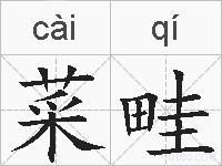 菜畦的拼音