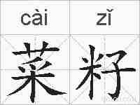 菜籽的拼音