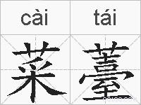 菜薹的拼音