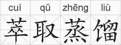 萃取蒸馏的拼音