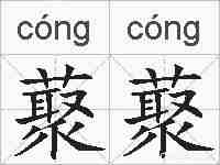 藂藂的拼音