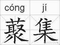藂集的拼音