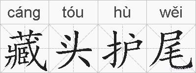 藏头护尾的拼音