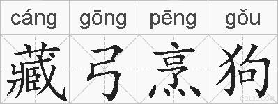 藏弓烹狗的拼音