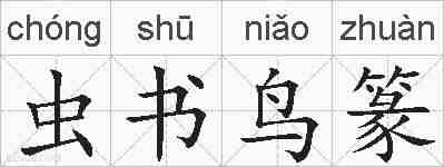 虫书鸟篆的拼音