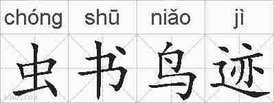 虫书鸟迹的拼音