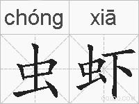 虫虾的拼音