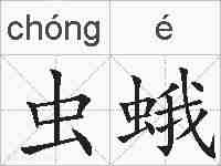 虫蛾的拼音