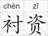 衬资的拼音